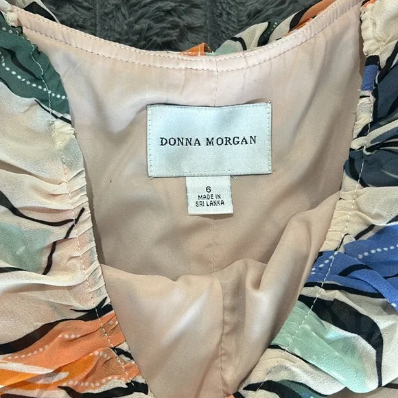 Donna Morgan Floral Off-Shoulder Dress - Picture 3 of 3